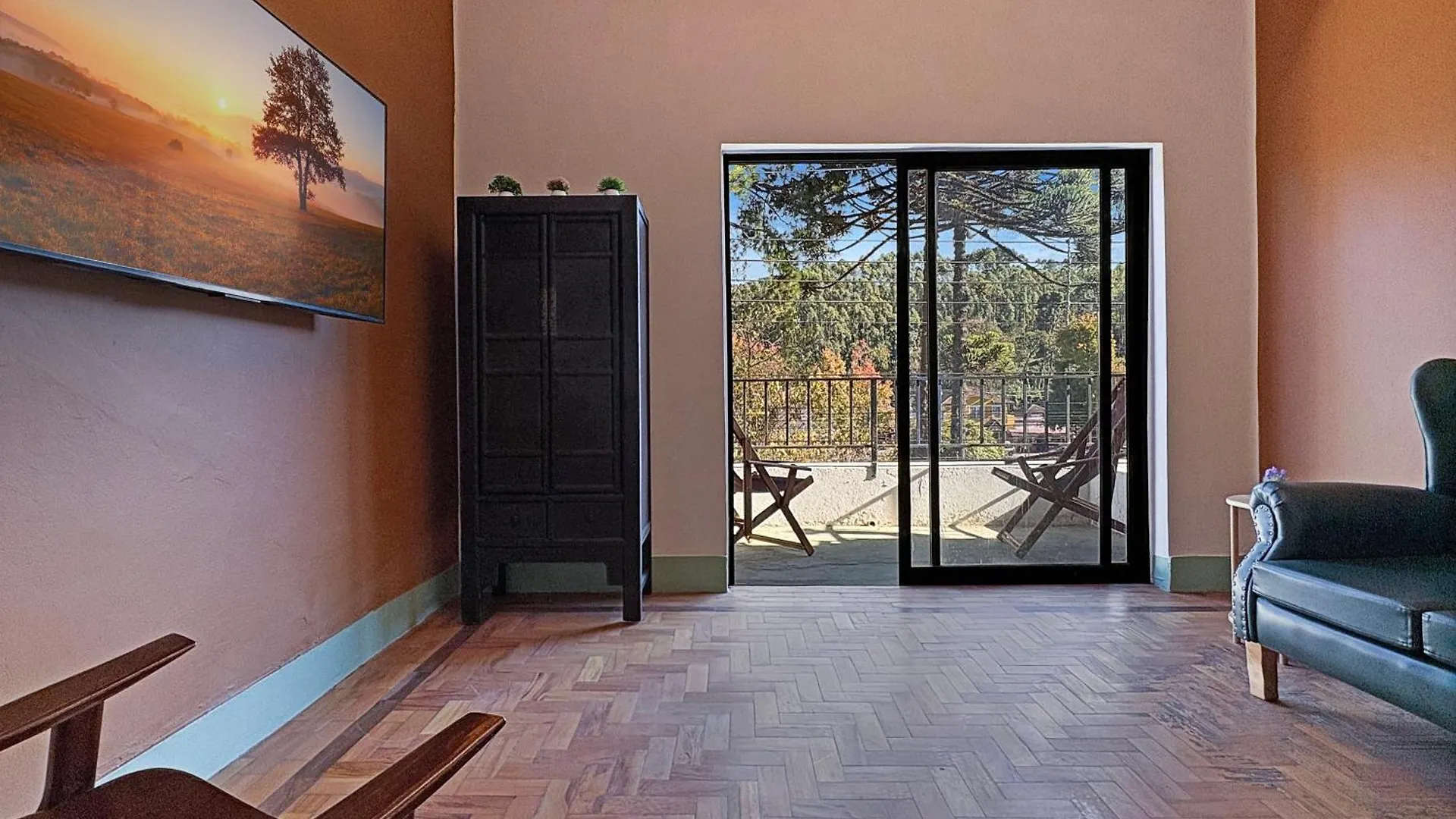 Apartment 1 Suite 2 Bdrm Comercial Center Wi-Fi Balcony Campos do Jordao